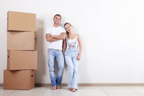 Professional packing boxes and moving supplies prepared for a home move in Barnet
