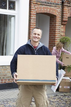 Man and van team in Barnet preparing items for a local move
