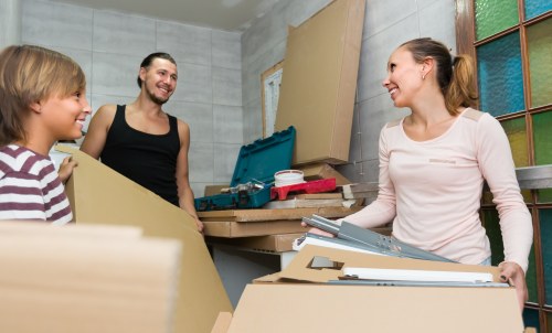 Home move planning in Barnet with packed boxes and a moving checklist