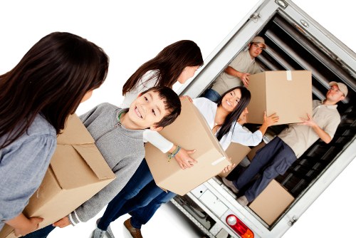 Removal team preparing a home move in Barnet