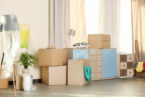 Removal truck ready for a local move in Barnet