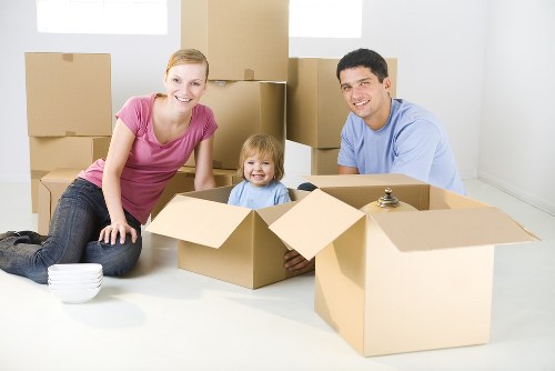 Removal team helping with a flat move in Barnet