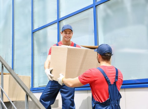 Van loading items for a transparent Man and Van Barnet quote