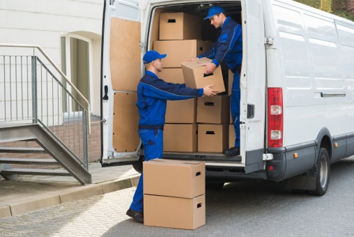 Moving truck in Barnet ready for a local house relocation