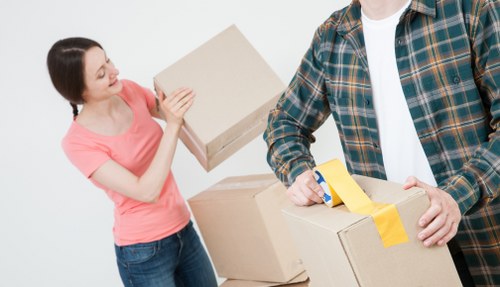 Final delivery of household goods during a man and van service