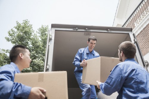 Local removal van assisting a flat move in Barnet