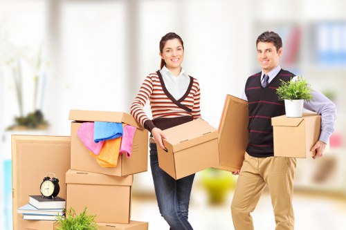 Organised packing and storage unit setup in Barnet