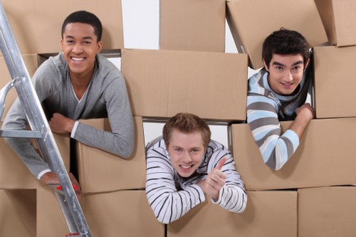 Office relocation scene for same day removals in Barnet