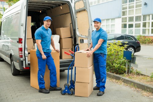 Furniture dismantling during an office relocation in Barnet
