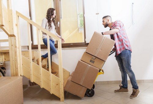 A moving truck in Barnet used for a safe and efficient relocation