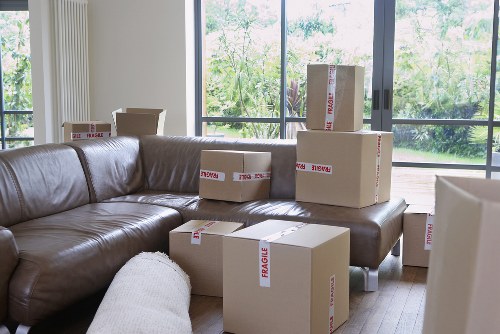 Removal van ready for a move in Barnet