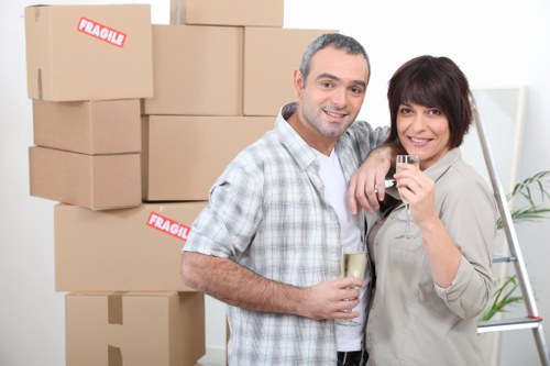 Secure loading of household items into a van