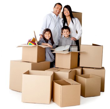 Professional moving van in Barnet loading furniture safely